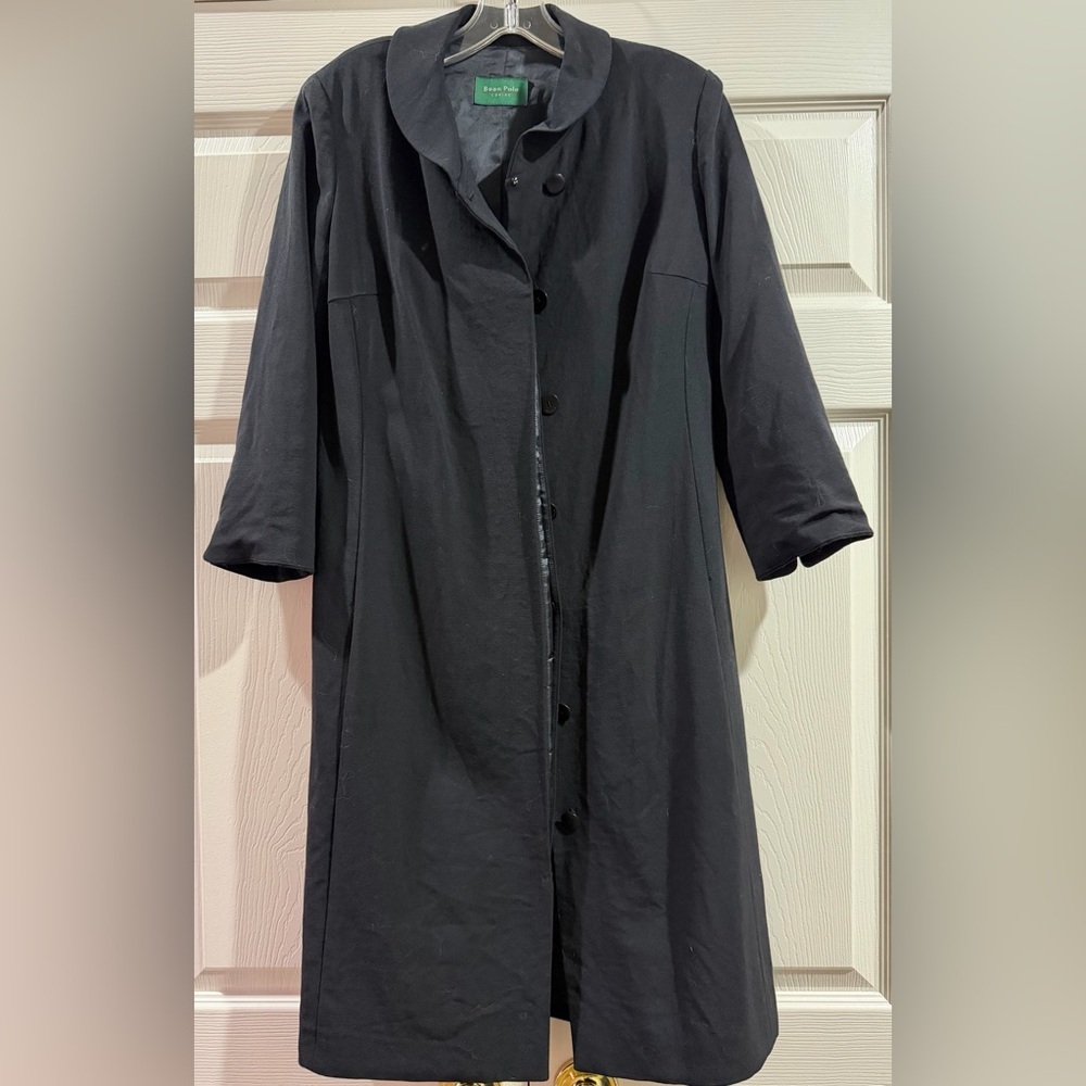 Bean Pole Women’s Black Trench Coat Sz Small